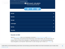 Tablet Screenshot of boehnke-gruber.de